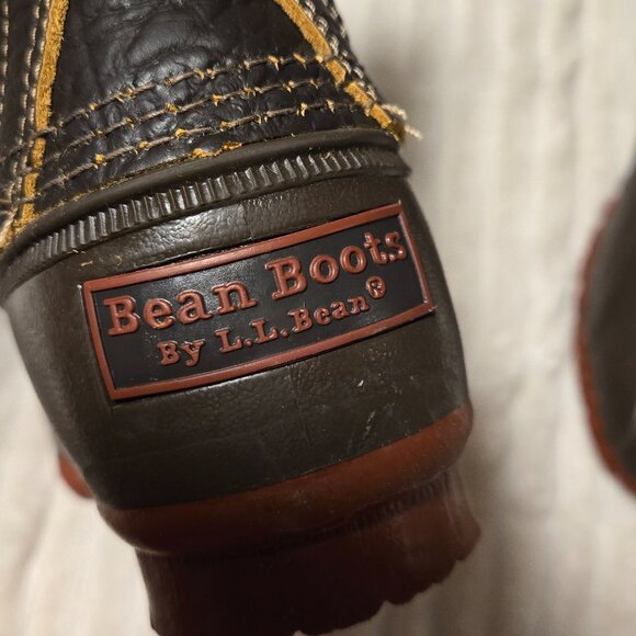 Unisex LL Bean Bison Leather boots - Picture 4 of 6